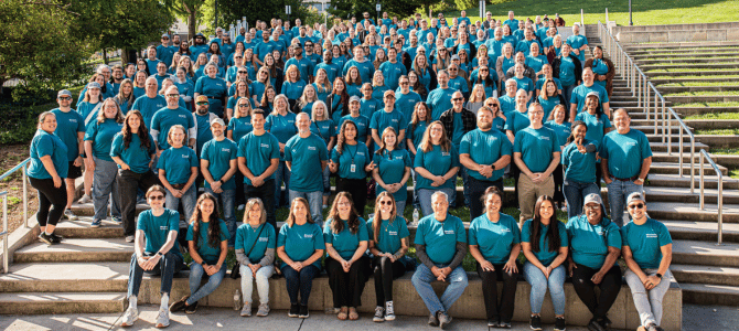 Freedom First team of 230 employees gathered in Elmwood Park to undertake community service projects in Roanoke