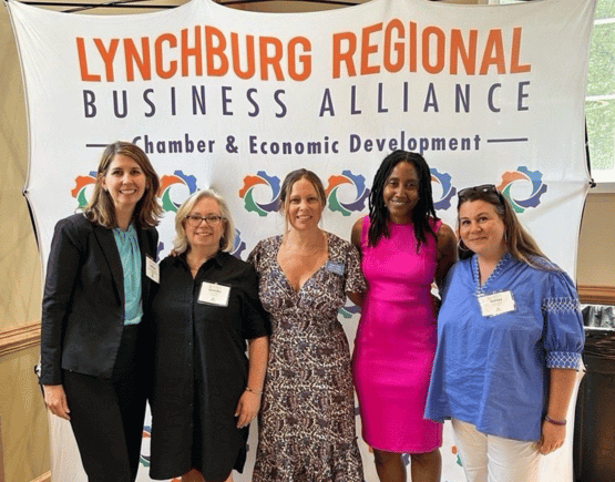 Freedom First team meeting with Lynchburg Regional Business Alliance